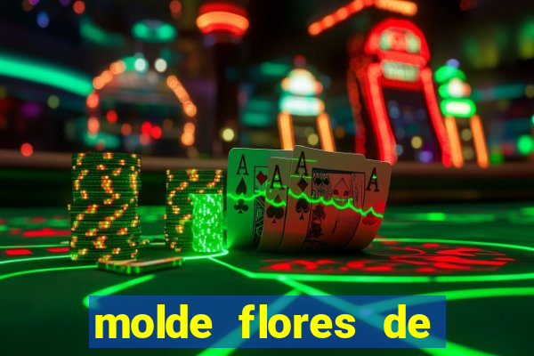 molde flores de papel para imprimir